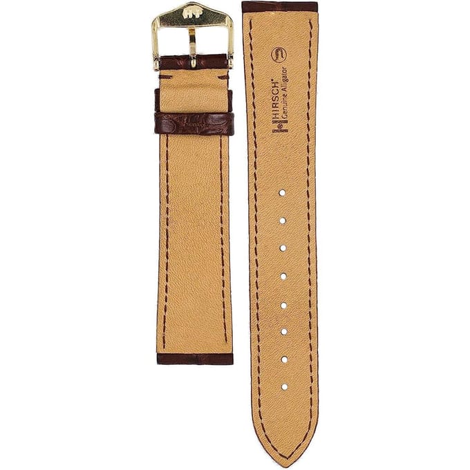 Hirsch 10220719-1-19 Genuine Alligator Horlogeband