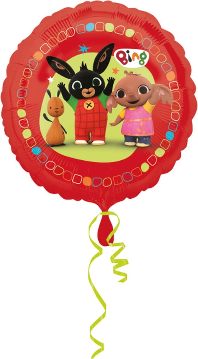 Bing het konijn - Folieballon - Helium ballon - 43cm - Leeg - 1 stuks