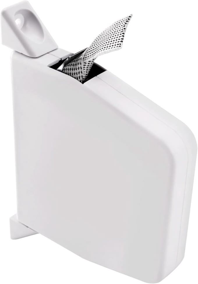 Rolluikriemwikkelaar - Riemoproller - Raambekleding - Schroefbevestiging - 23 mm - Zwart wit
