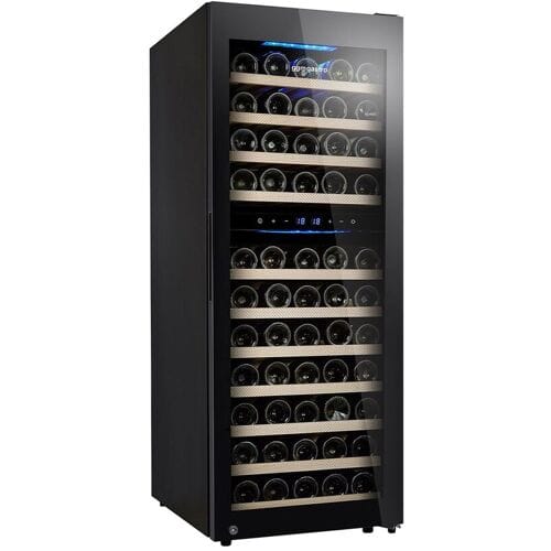 GGM Gastro Weinkühlschrank - 2 Klimazonen - 200 Liter - max. 73 Flaschen