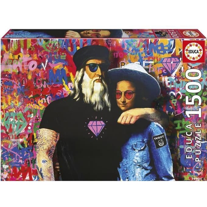 Puzzle - EDUCA - Leo et Lisa - 1500 pieces - 60 x 85 cm - Dessins animés et BD