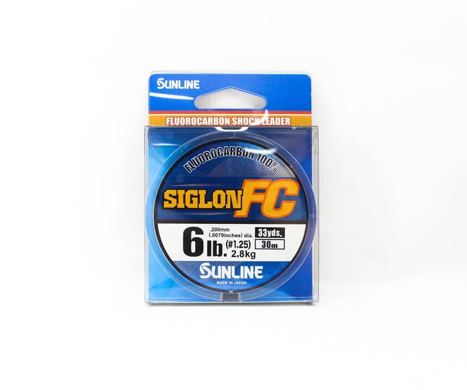 Sunline Fluorocarbon Onderlijn Siglon FC 100% 30m 6lb Diameter 0.2mm (8159) schoon