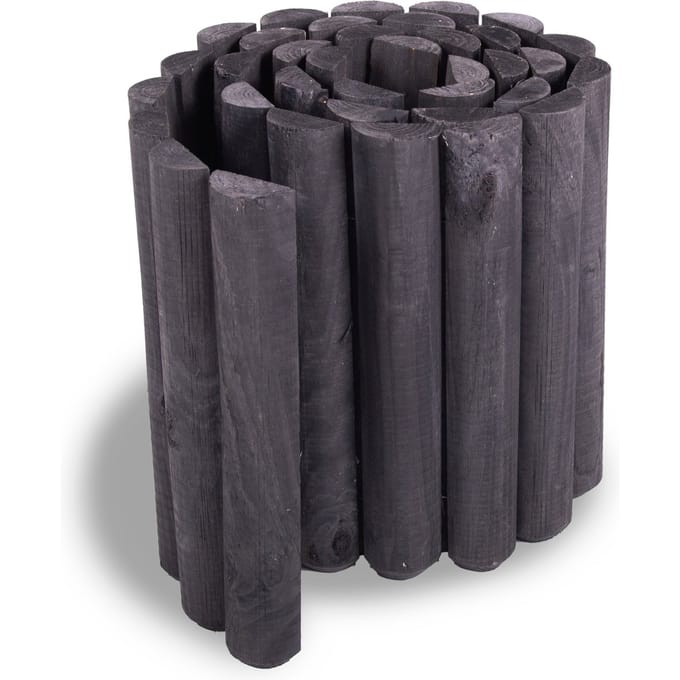 Intergard Rolborder borderrol geimpregneerd grenen zwart 180cm