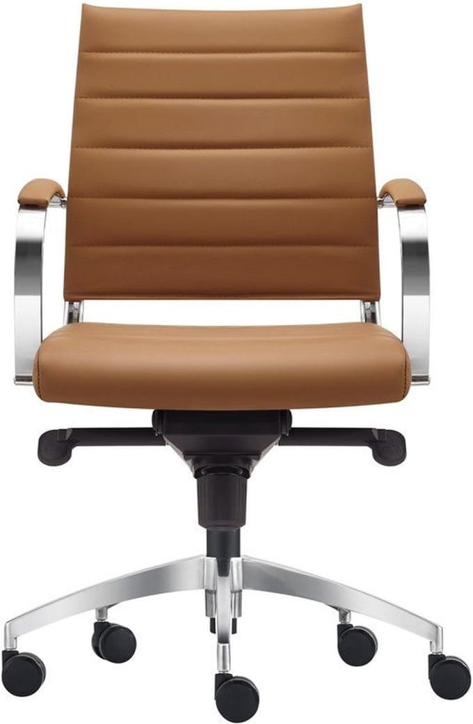 Sedero Bureaustoel Cádiz - Cognac - Leder