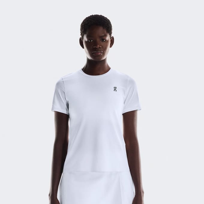 On Court T-shirt Dames-Wit,Veelkleurig