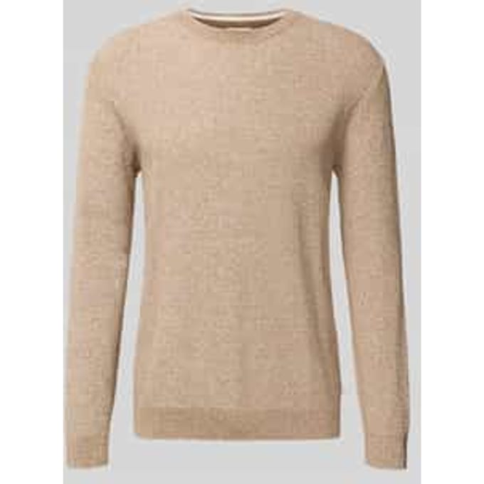 Regular fit gebreide pullover van puur katoen