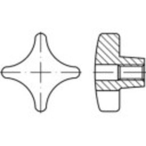 TOOLCRAFT Kruisgrepen 16 mm 138247 5 stuk(s) (Ø x l) 80 mm x 16 mm