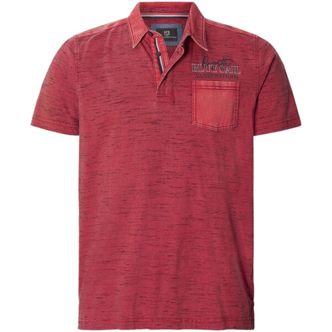 Jan Vanderstorm herren Poloshirt - 72/74 - rood - Plus Size