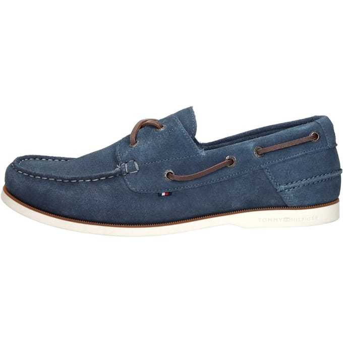 Tommy Hilfiger - Th Boat Shoe Core Suede Licht blauw 41