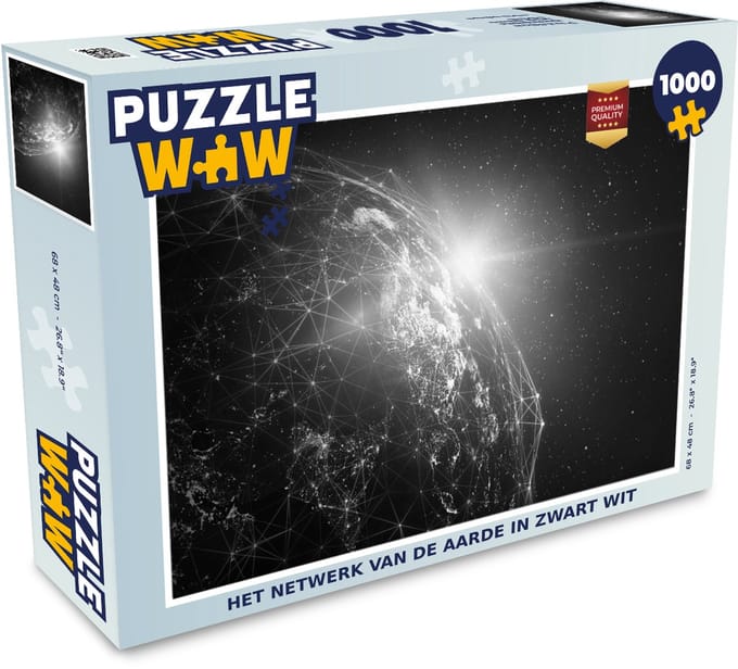 Puzzel Aarde - Sterren - Lijn - Legpuzzel - Puzzel 1000 stukjes volwassenen