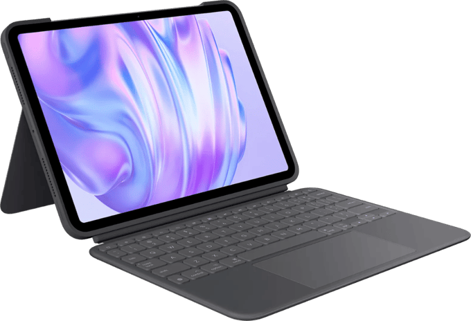 Logitech Combo Touch Apple iPad Pro 11" (2025/2024) Toetsenbord Hoes QWERTY Grijs