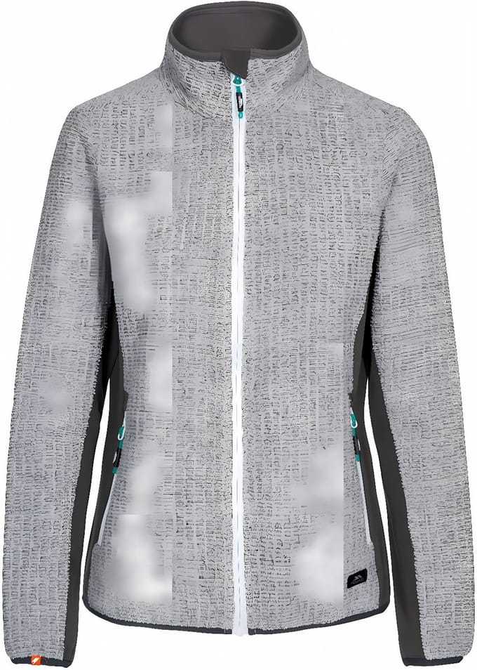 Trespass dames fleecejas/fleecepullover Liggins - Damesfleece grijs gemêleerd