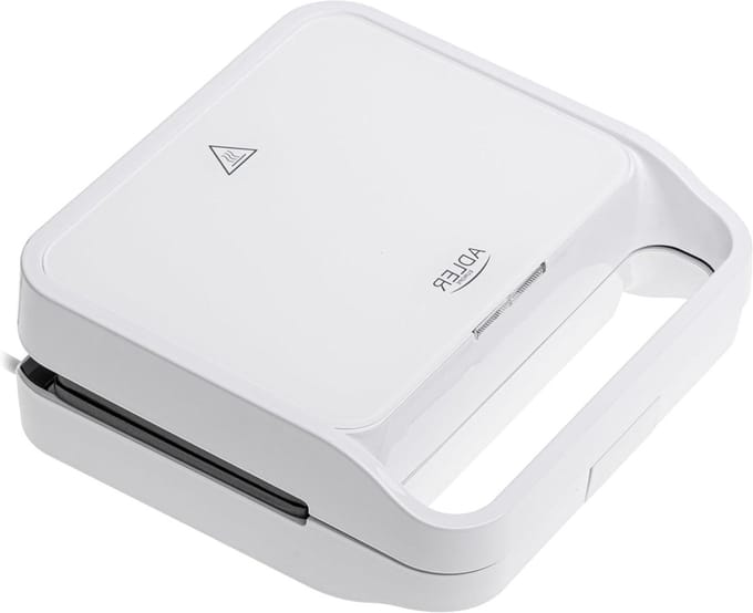 Sandwichmaker - Tosti apparaat - Snelle lunches - Antiaanbaklaag - 1100 Watt - Wit