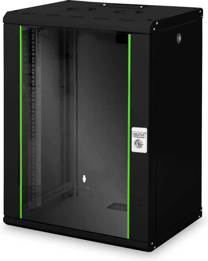 DIGITUS DN-19 16-U-SW - 16U - Wall Mount Rack Cabinet
