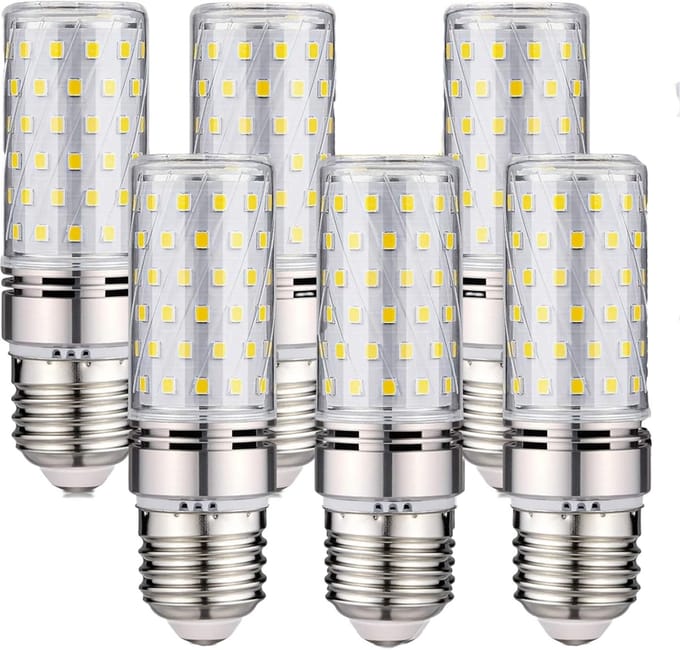 LED-lamp E27 16W – 6000K, 1600 Lumen, Niet Dimbaar, AC 200–240V, Set van 6