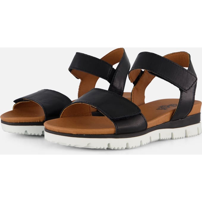 Giga Giga Sandalen zwart Leer