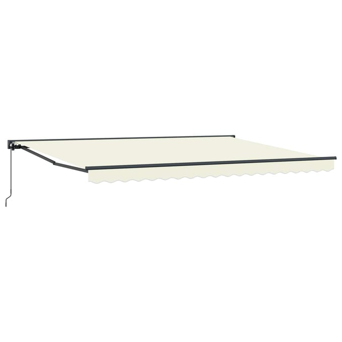 vidaXL Zijde Frame Crèmekleurig 450 × 300 cm Polyester met PU-coating