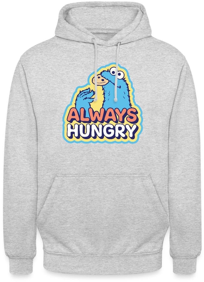 Sesamstraat Koekiemonster Altijd Hongerig Hoodie Unisex