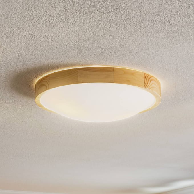 Envostar Zeus plafondlamp van hout, grenen, Ø 37 cm