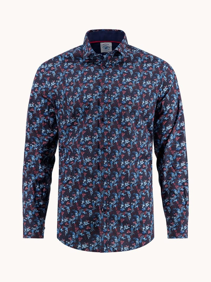 A Fish Named Fred Shirt pheasant Navy (32.014.604)