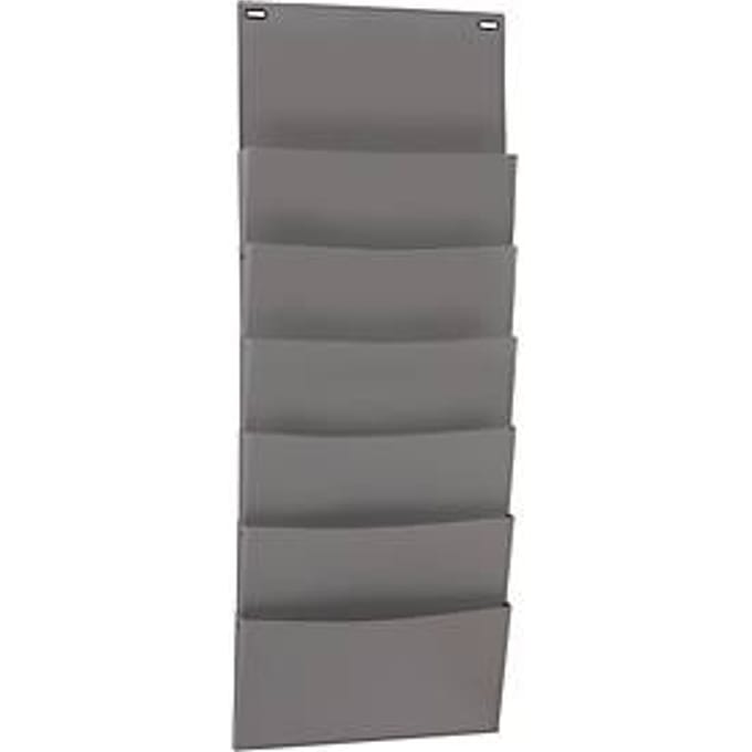 Insteekbord hangend model, PP, A4 liggend, 6 vakken