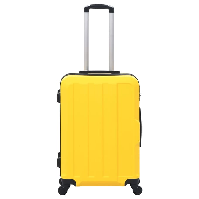 vidaXL - 3-delige - Harde - kofferset - ABS - geel