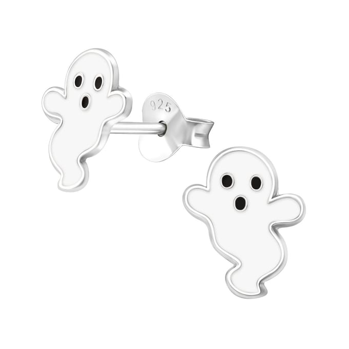 La Rosa Princesa Spookje Oorknoppen Zilver - Halloween Carnaval