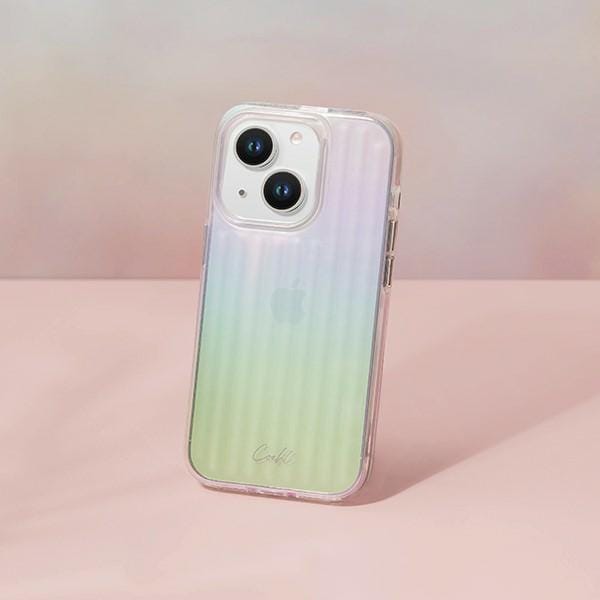 UNIQ Coehl Linear Back Cover hoesje voor Apple iPhone 14 - Opaal/Glanzend