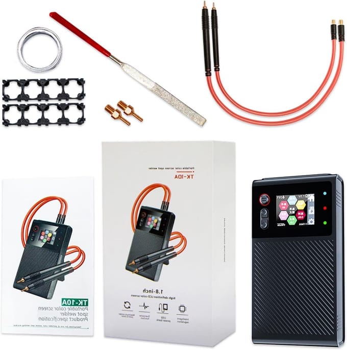 Puntlasapparaat - Lasapparaat Handheld - Metaal Bewerken - Draagbaar Display - Tot 0.25mm - Zwart