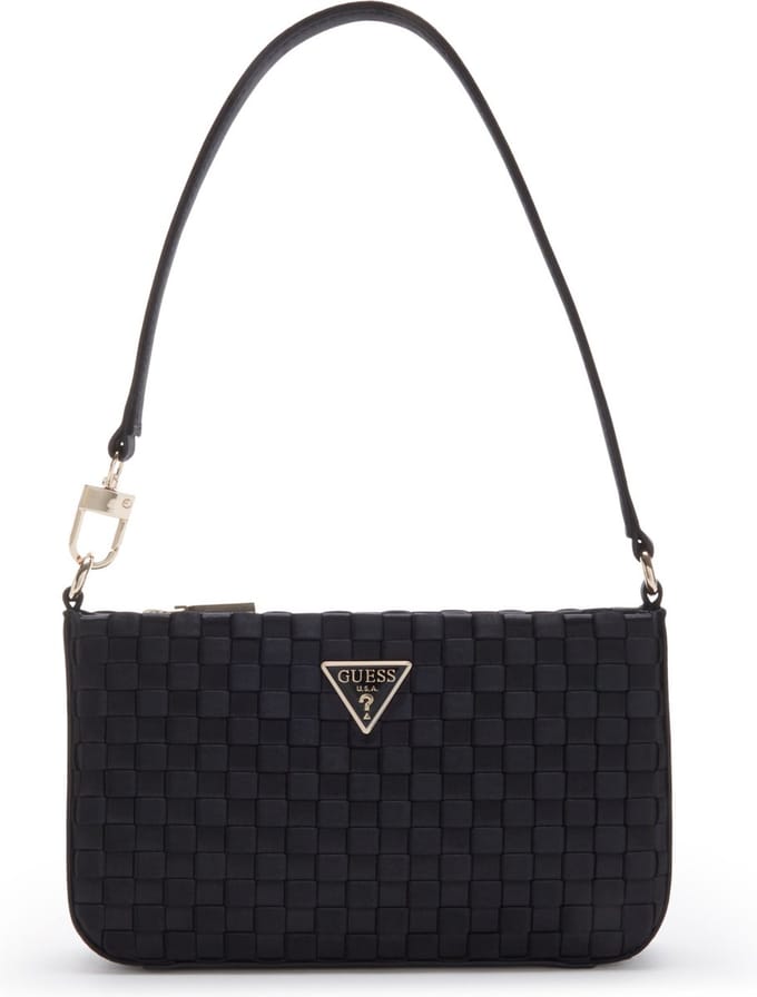 GUESS Schoudertas Twiller Mini Top Zip Shoulder Bag Black Zwart