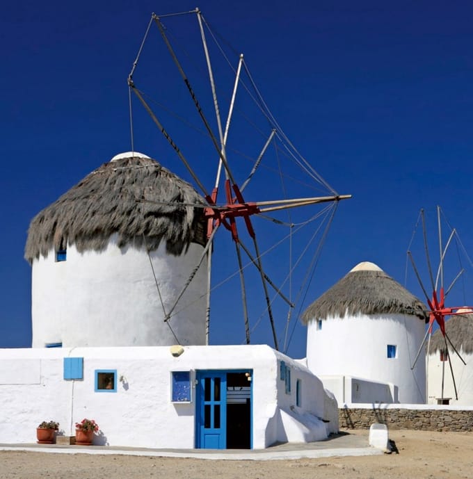 Fotobehang - Windmills 225x250cm - Vliesbehang