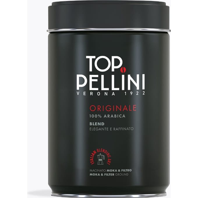 Pellini Top Originale 100% Arabica gemalen 250g blik