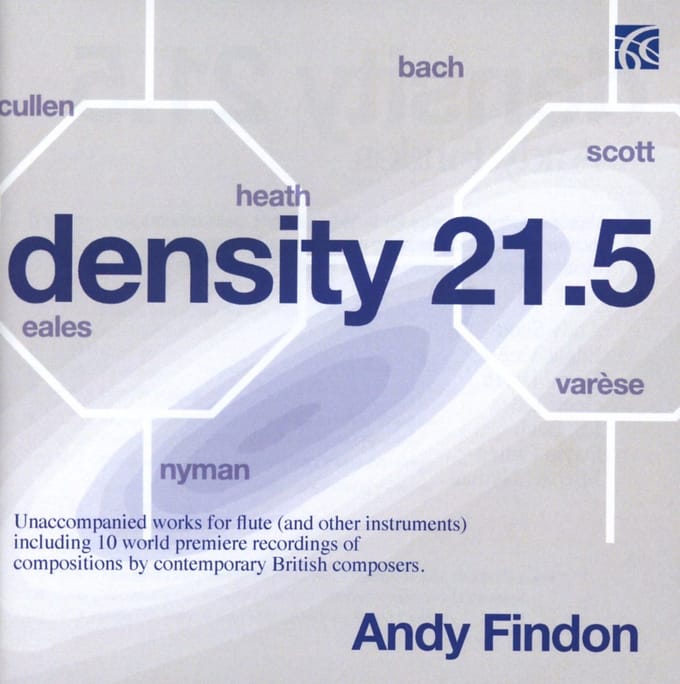 Andrew Findon - Density 21.5 - Unaccompanied Works For Flute (And Other Instruments) (CD)