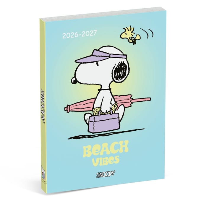 Snoopy schoolagenda 2026/2027 - blauw - met tussenbladen