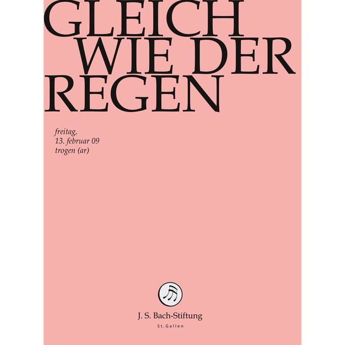 Chor & Orchester Der J.S. Bach-Stiftung, Rudolf Lutz - J.S. Bach: Gleich Wie Der Regen Bwv18 (DVD)
