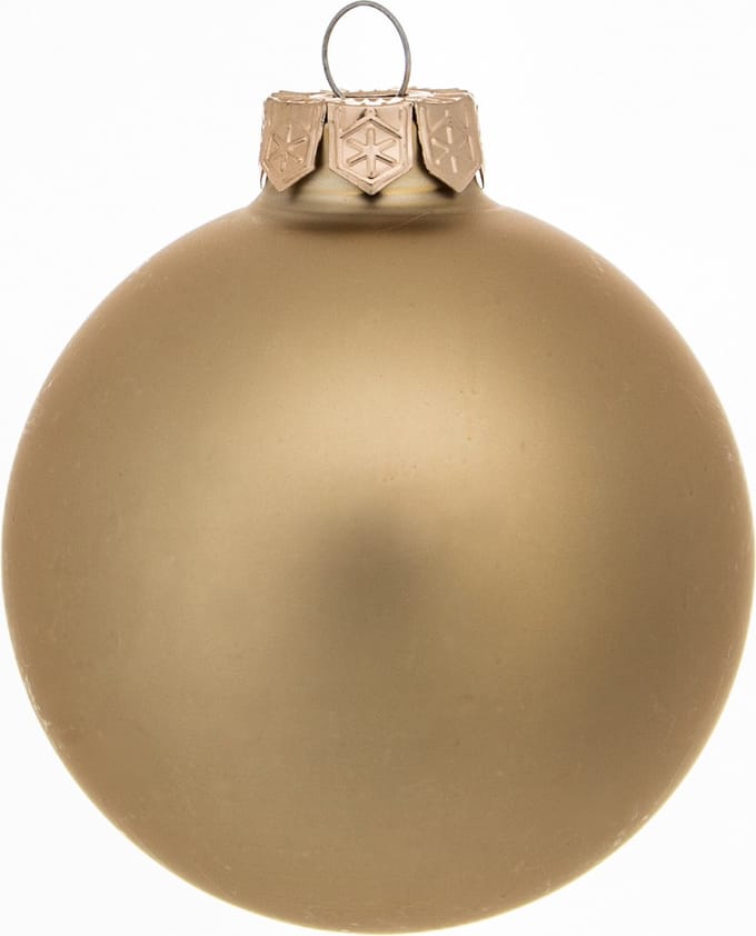 Decoris kerstballen - 16x stuks - glas - goud - 8 cm
