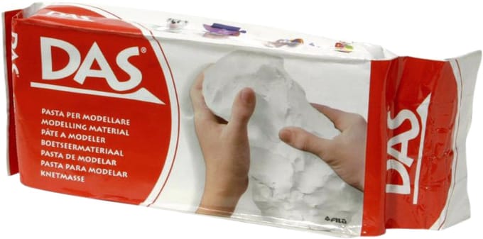 Boetseerklei das luchthardend 500 gram wit | 24 stuks