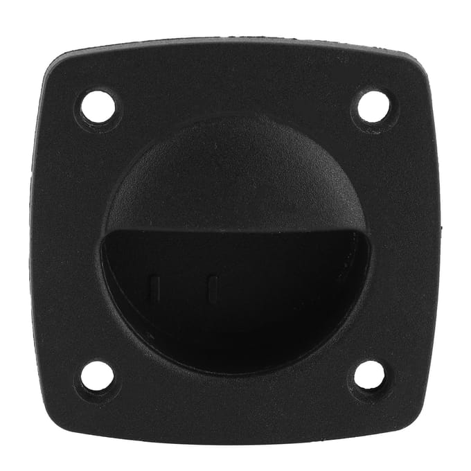 Poignée de traction en nylon pour trappe de pont, accessoire pour yacht, bateau de pêche, noir black