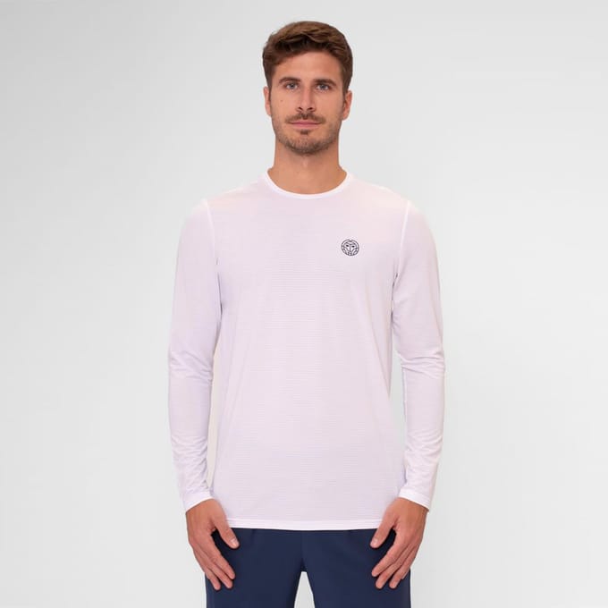 BIDI BADU Crew Roundneck Longsleeve Heren-Wit