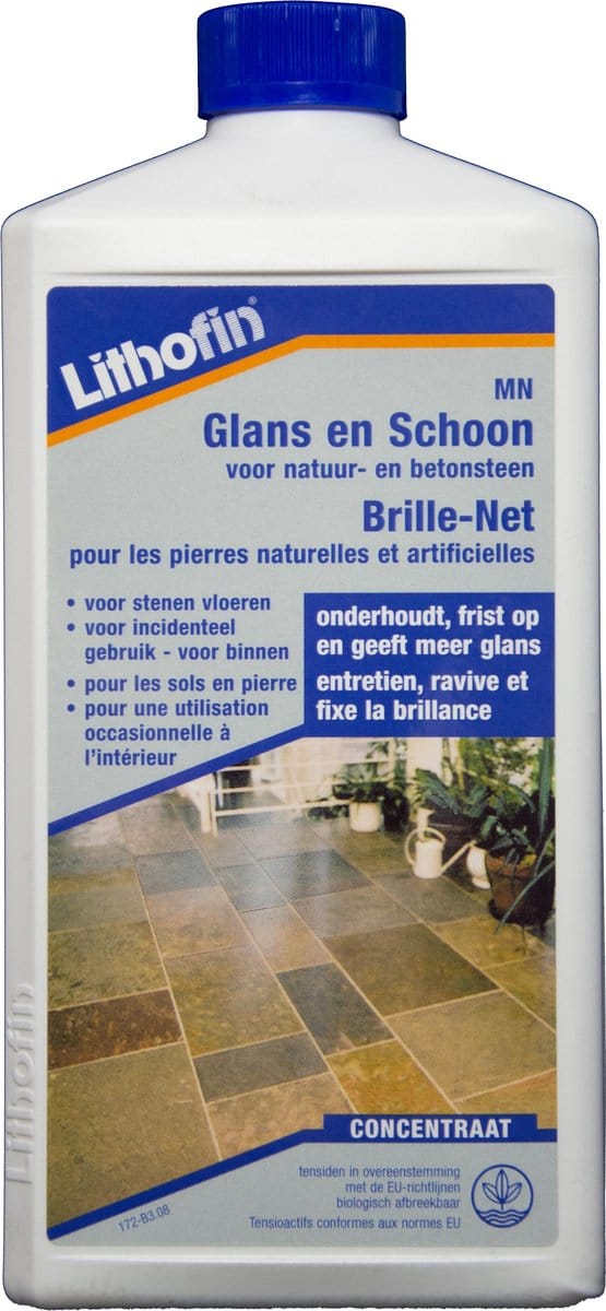 MN Glans en Schoon - Natuursteen glansmilk concentraat - Lithofin - 1 L