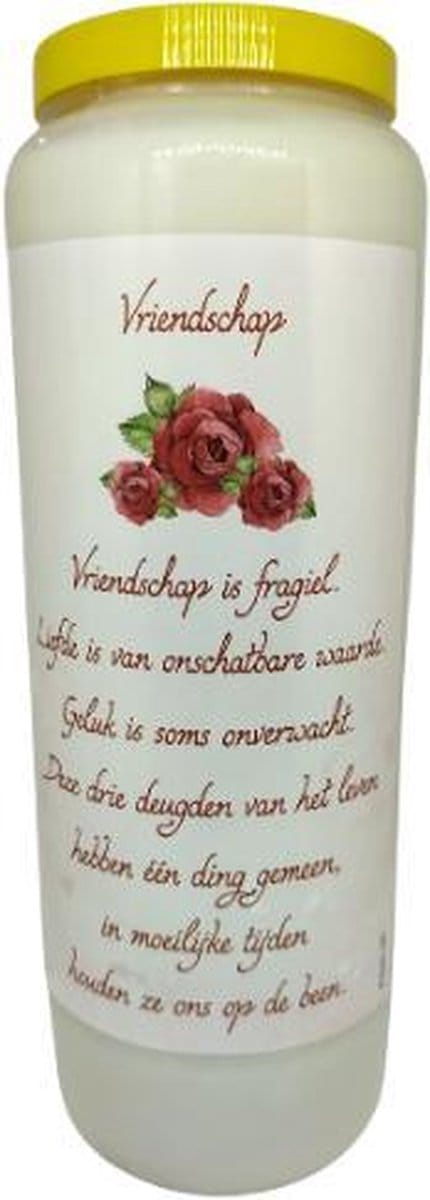 Vriendschap - Noveenkaars - 9 dagen brander (20 stuks)