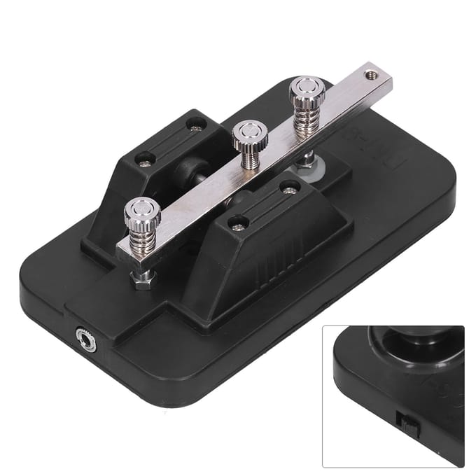 Morse Code Sleutel Telegraaf Tapper Handmatige CW Oefentool Trainer met Buzzer voor Beginner