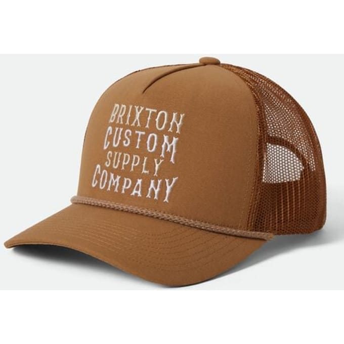 Brixton Cap - Wheaton Netplus Trucker Hat - voor Mannen - bruin