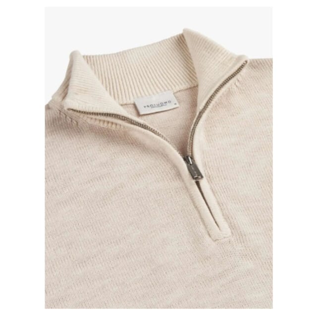 Profuomo  Lange Mouw Overhemden Off White Ppwj30042