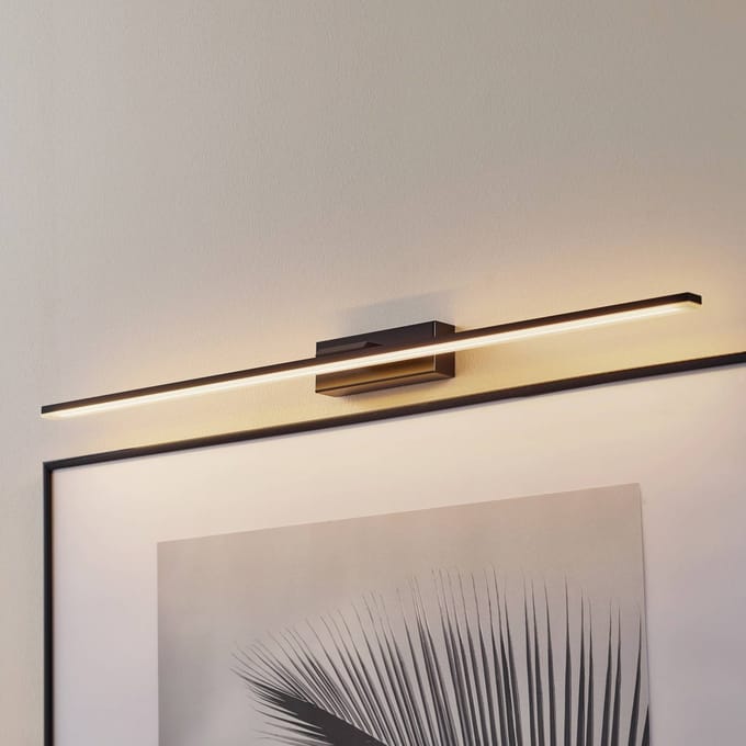 MCJ LED wandlamp Miroir 80 cm zwart 4000K