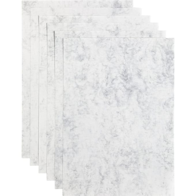 Papicolor - Kopieerpapier A4 200gr 6vel marble grijs