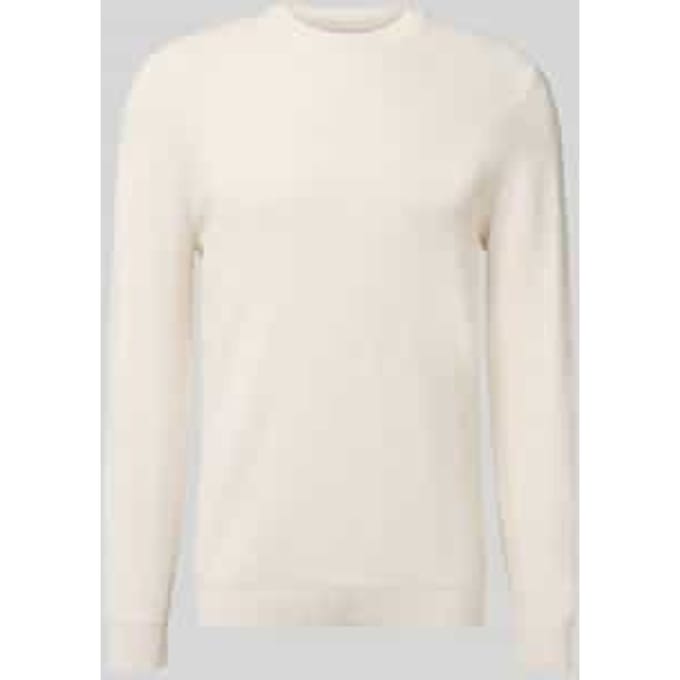 Gebreide pullover met ribboorden