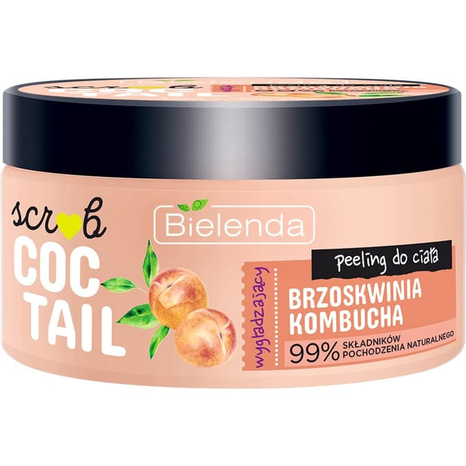 Bielenda Coctail Scrub Smoothing Body Scrub Peach + Kombucha 350 g