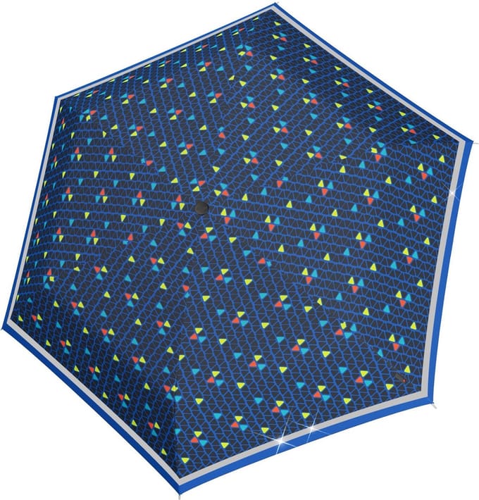 Knirps Rookie Zak paraplu 22 cm - 90cm Diameter - triple blue reflective