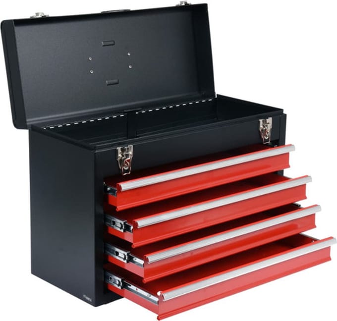 YATO - Gereedschapskist - met - 4 - lades - 52x21,8x36 - cm